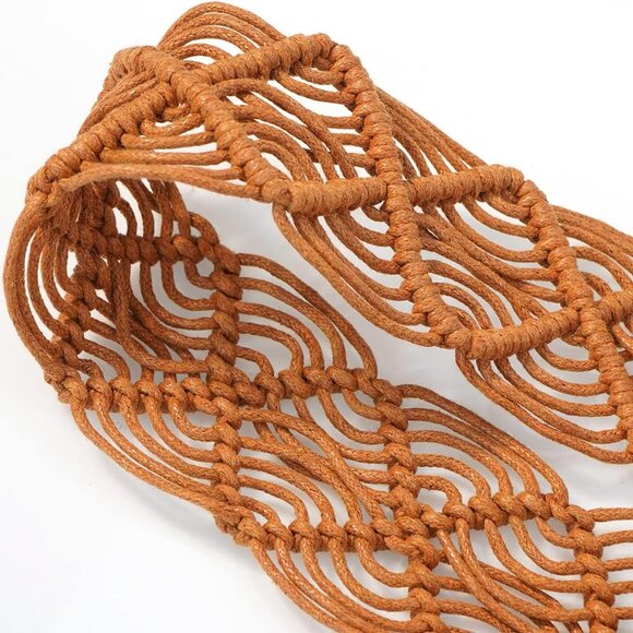 Boho Belt for Women Braided Woven Belts Bohemian Waist Belts for Dress - Picture 4 of 6